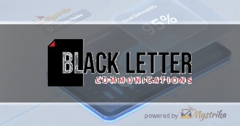 Black Letter Communications Agency logo